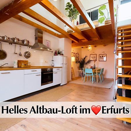 Helle 72Qm Maisonette Wohnung Im Herzen Erfurts Mit Kingsize Bett, Smart-Tv, Etc Zewnętrze zdjęcie