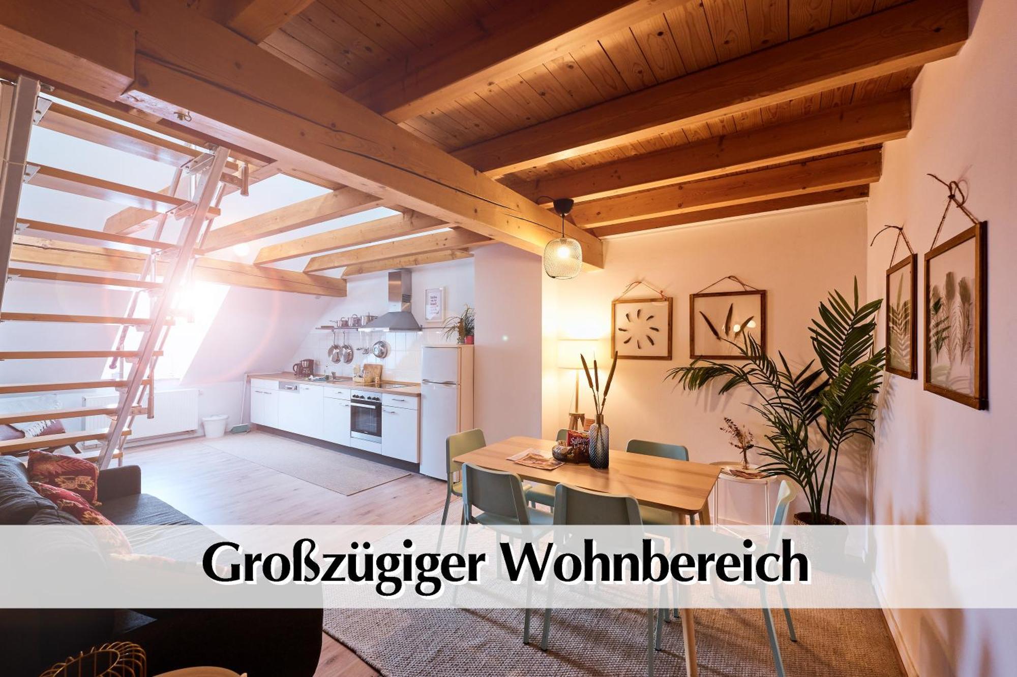 Helle 72Qm Maisonette Wohnung Im Herzen Erfurts Mit Kingsize Bett, Smart-Tv, Etc Zewnętrze zdjęcie