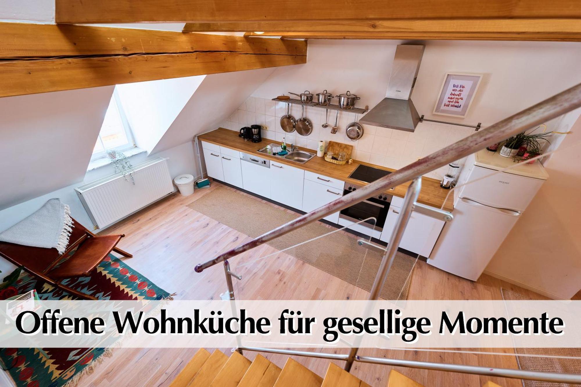 Helle 72Qm Maisonette Wohnung Im Herzen Erfurts Mit Kingsize Bett, Smart-Tv, Etc Zewnętrze zdjęcie